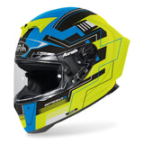 AIROH - HELMETS GP550 S CHALLENGE BLUE/YELLOW MATT