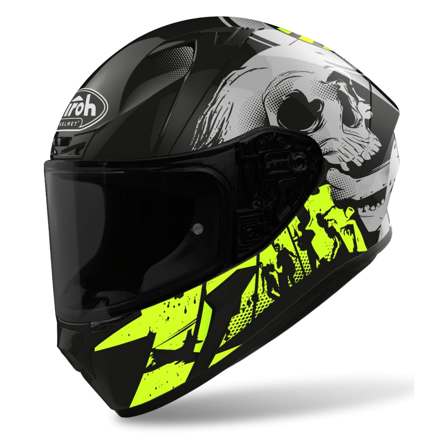 AIROH - VALOR AKUNA YELLOW GLOSS HELMETS - SECURTEX MOTOR SL (t/a MaximoMoto)