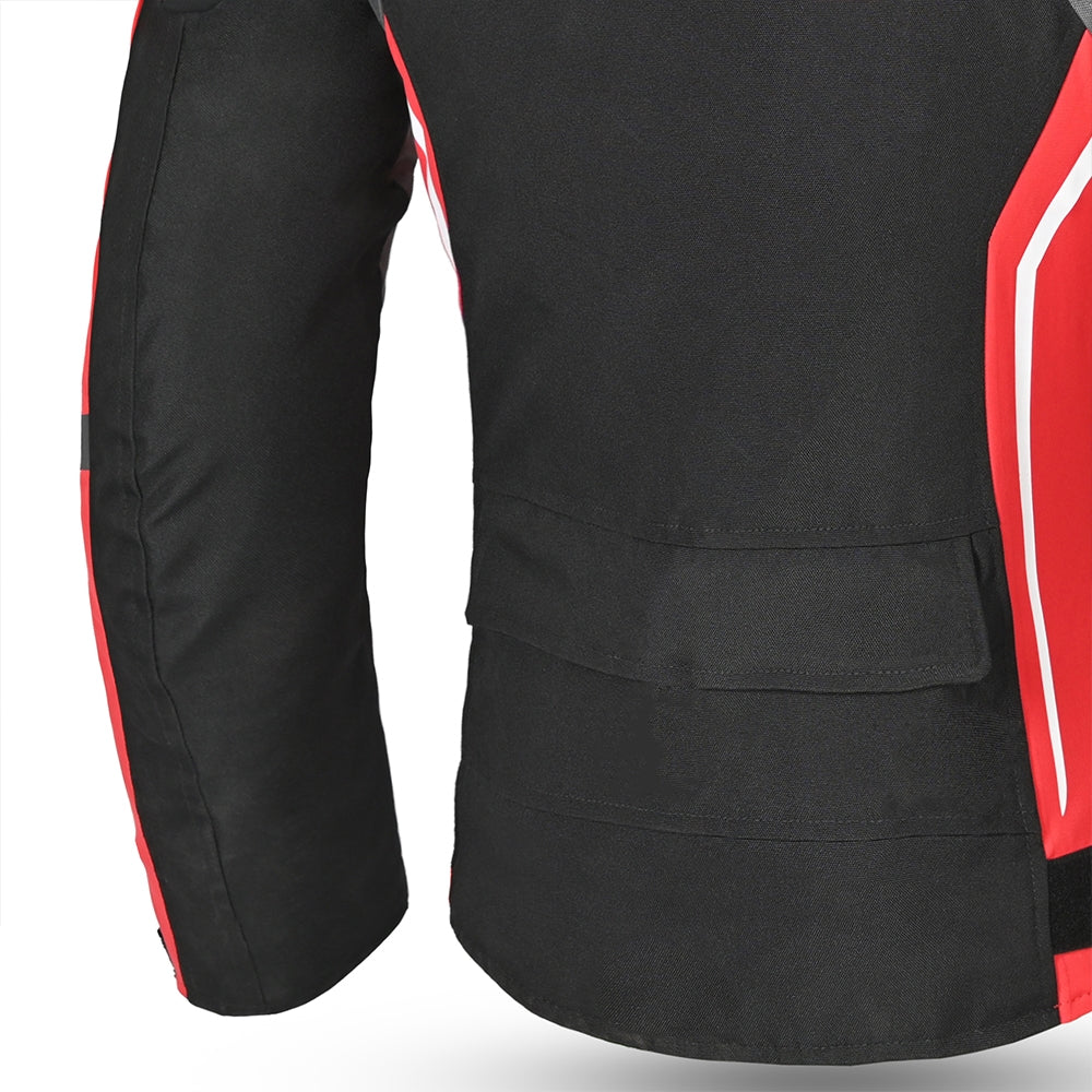 BELA - Elanur Lady Textile Jacket Black/Anthracite/Red - SECURTEX MOTOR SL (t/a MaximoMoto)