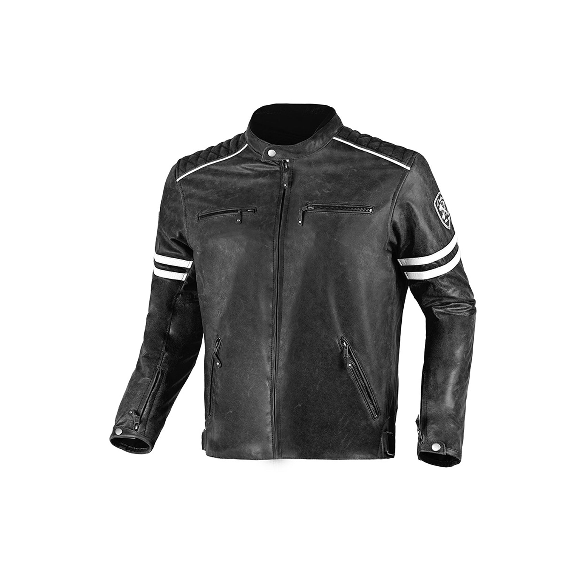 BELA - BLACK TERMINATOR LEATHER JACKET - SECURTEX MOTOR SL (t/a MaximoMoto)