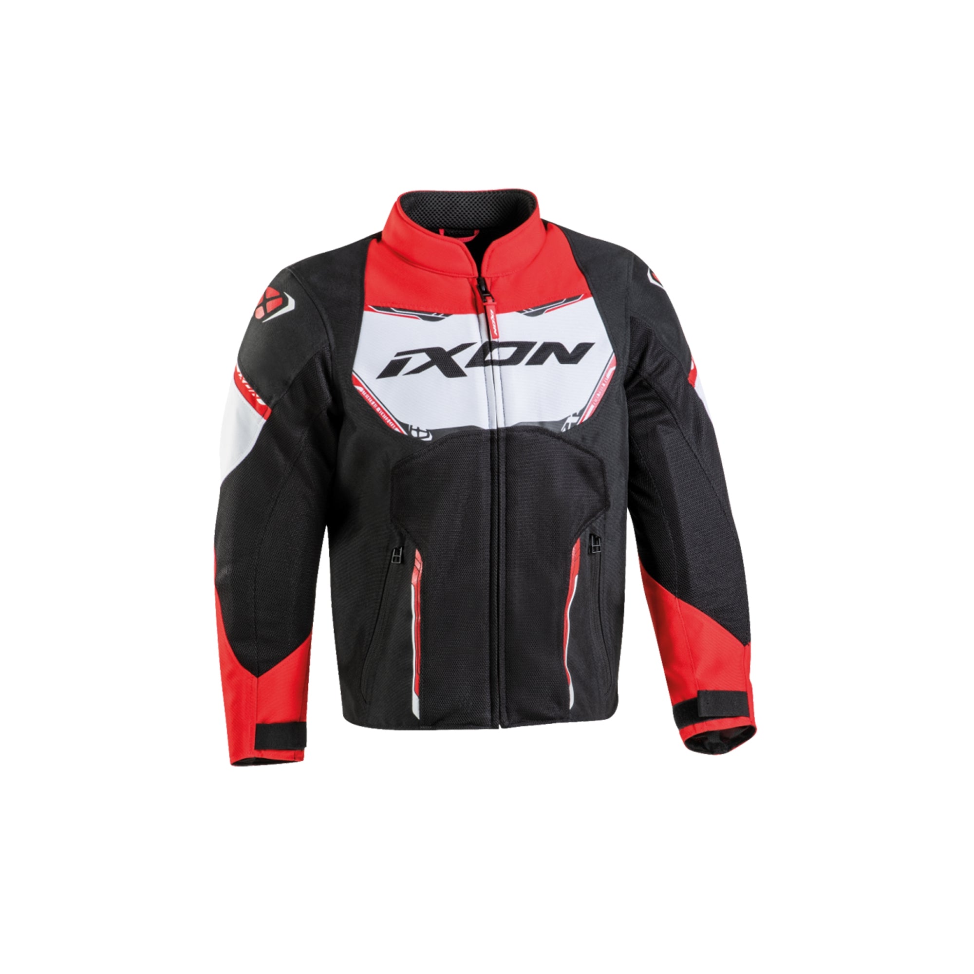 IXON STRIKER AIR KIDS Textil Moto Chaqueta Negro Rojo Blanco