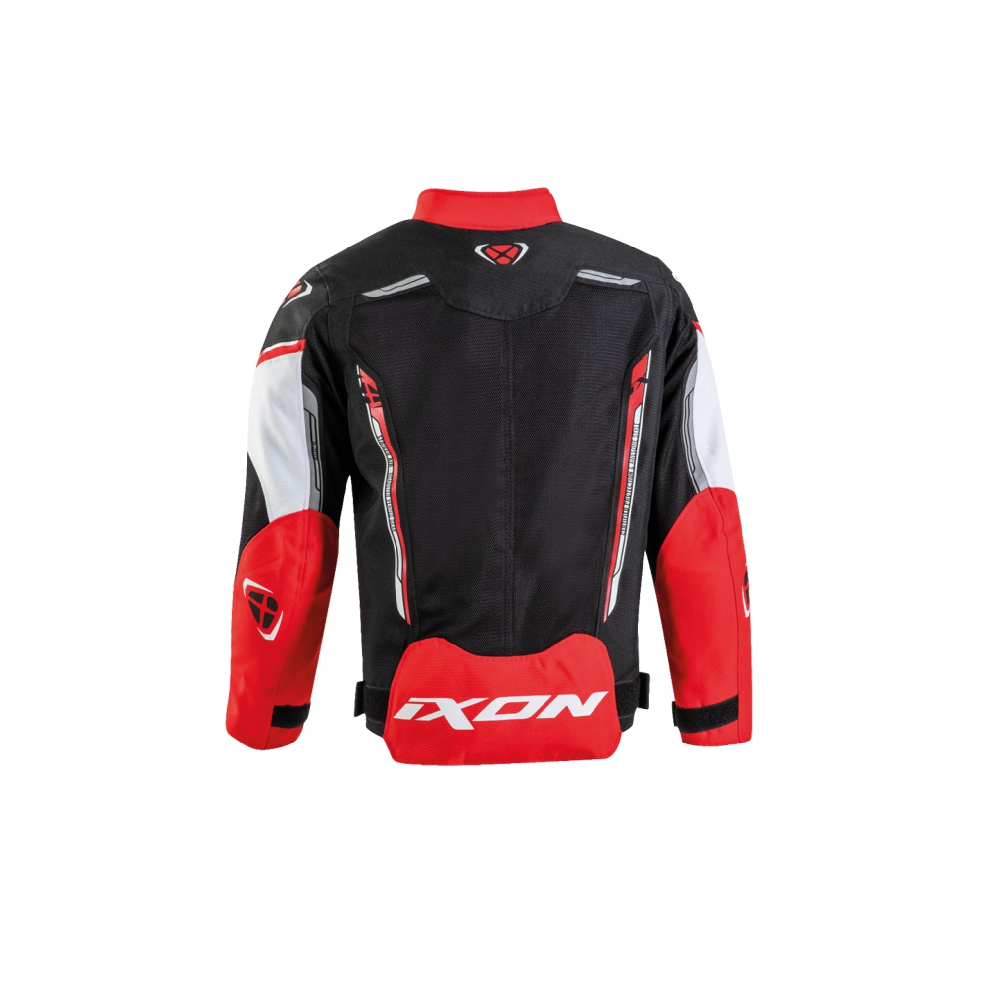 IXON STRIKER AIR KIDS Textil Moto Chaqueta Negro Rojo Blanco