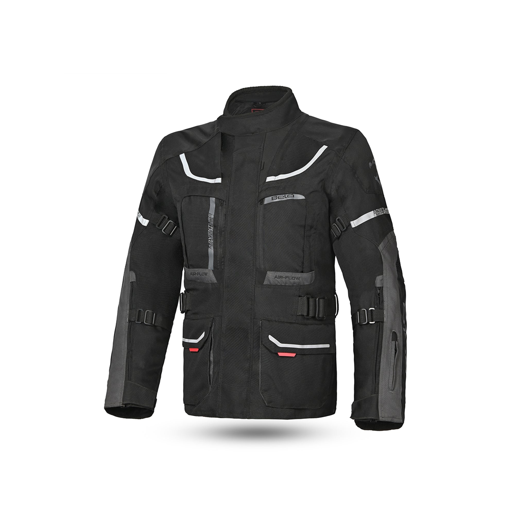BELA - TRANSFORMER 3IN1 MEN MOTOCYCLE TEXTILE JACKET BLACK ANTHRACITE