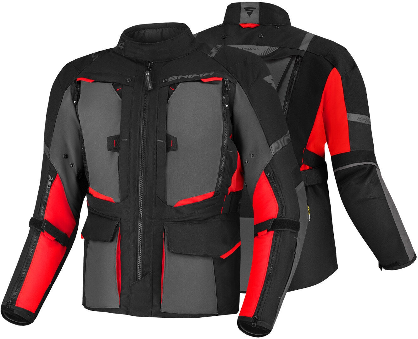 SHIMA HERO 2.0 MEN JACKET RED - SECURTEX MOTOR S.L (t/a MaximoMoto)