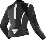 SHIMA MIURA 2.0 WOMEN MOTORCYCLE LEATHER JACKET BLACK WHITE