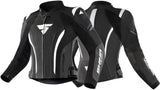 SHIMA MIURA 2.0 WOMEN MOTORCYCLE LEATHER JACKET BLACK WHITE
