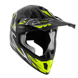 Givi 70.1 VECTOR Carbon Motocross helmet Silver Yellow - SECURTEX MOTOR S.L (t/a MaximoMoto)