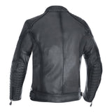 Oxford Hampton Men's Motorcycle Riding Leather Jacket Black images