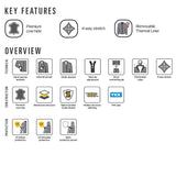 Oxford Beckley Women's Motorcycle Leather Jacket Russet images