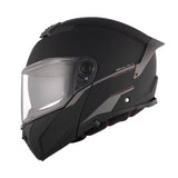 Matt Black Flip up Helmet PIC