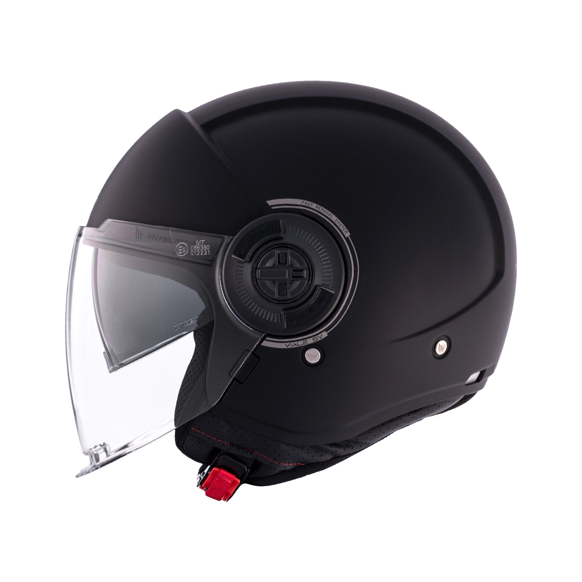 MT Viale SV S Solid A1 Matt Black On Road Open face Helmet
