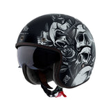 MT Le Mans 2 Matte Grey Open Face Motorbike Helmet