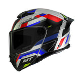 MT Atom 2 Bast B7 Gloss Red White Blue flip up Helmet