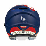 MT Avenue Sideway Matt Blue Red White Motorcycle Helmet
