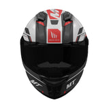 MT Stinger 2 Gloss Black White Red Motorcycle Helmet