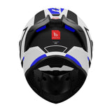 MT Stinger 2 Chic Gloss Black White Blue full face Helmet