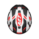 MT Stinger 2 Gloss Black White Red Motorcycle Helmet