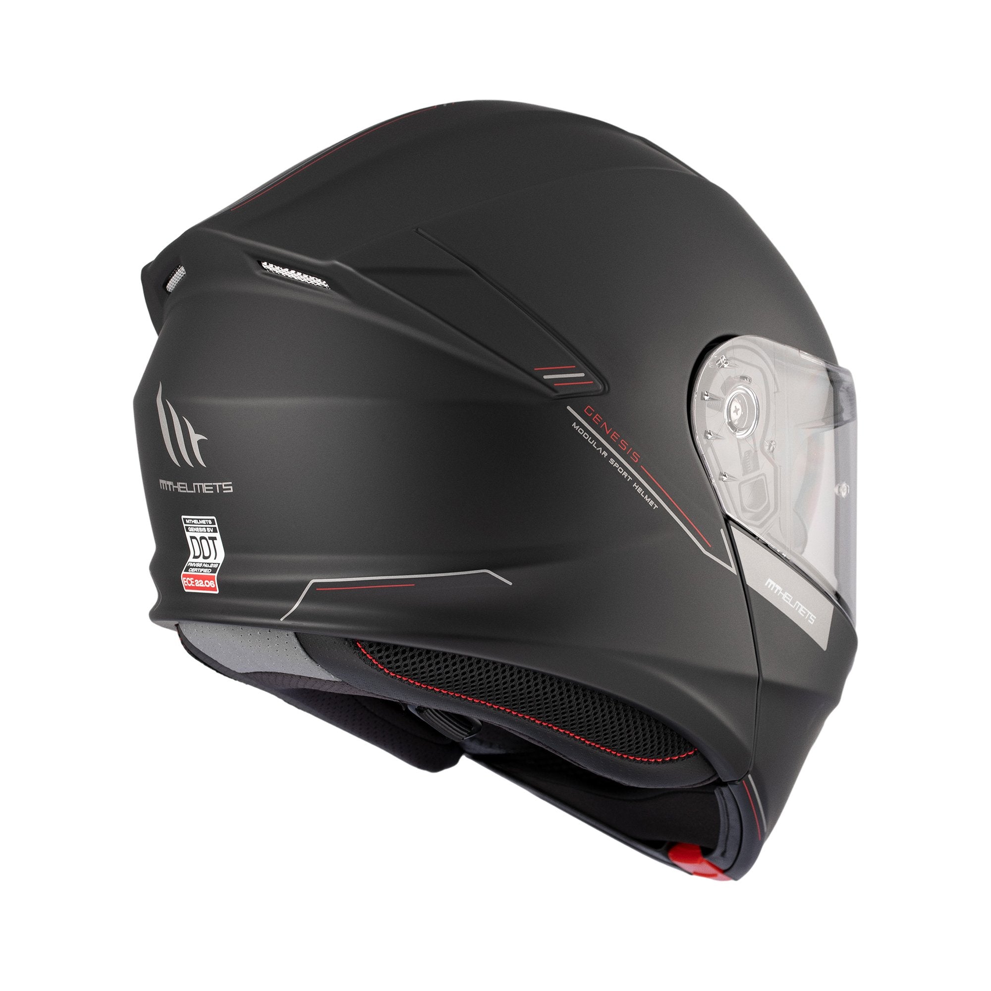 MT Genesis SV Solid A1 Matt Black Helmet