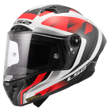 LS2 FF805 Thunder GP Aero Motorcycle Full Face Helmet Raute White Red maximomoto.uk!
