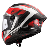 LS2 FF805 Thunder GP Aero Motorcycle Full Face Helmet Raute White Red