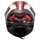 LS2 FF805 Thunder GP Aero Motorcycle Full Face Helmet Raute White Red