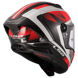 LS2 FF805 Thunder GP Aero Motorcycle Full Face Helmet Raute White Red