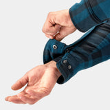 SHIMA RENEGADE 2.0 MEN CHECKED MOTORCYCLE SHIRT BLUE