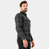 SHIMA RENEGADE 2.0 MEN MOTORCYCLE CHECKED SHIRT BLACK