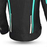 R-TECH - Marshal Lady Textile Jacket Black/Turquoise - SECURTEX MOTOR SL (t/a MaximoMoto)