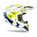 AIROH - AVIATOR 3 SPIN YELLOW/BLUE GLOSS HELMETS