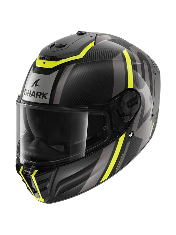 SHARK HELMET SPARTAN RS CARBON SHAWN Carbon Anthracite Yellow