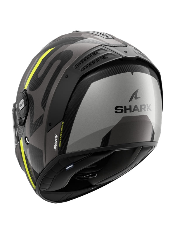 SHARK HELMET SPARTAN RS CARBON SHAWN Carbon Anthracite Yellow