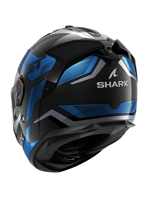 Shark - SPARTAN GT PRO CARBON Carbon Blue Chrom - SECURTEX MOTOR SL (t/a MaximoMoto)