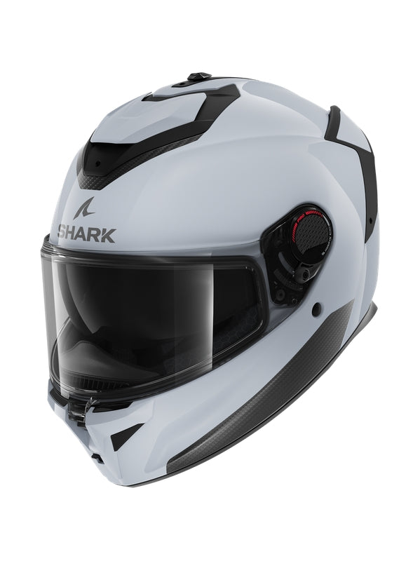 SHARK SPARTAN GT PRO BLANK Full Face Helmet Glossy Clear White
