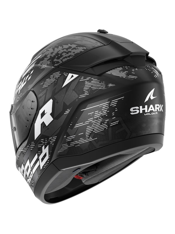 SHARK HE1110EKWS RIDILL 2 BLACK WHITE SILVER