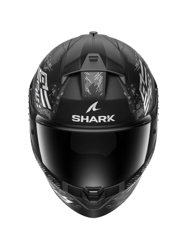 SHARK HE1110EKWS RIDILL 2 BLACK WHITE SILVER