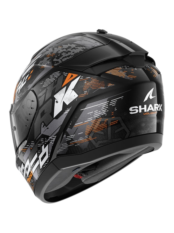 SHARK HE1109EKSO HELMETS RIDILL 2 MOLOKAI Black Silver Orange