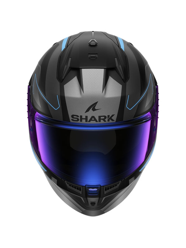 SHARK HELMETS D-SKWAL 3 SIZLER MATTE BLACK ANTHRACITE BLUE