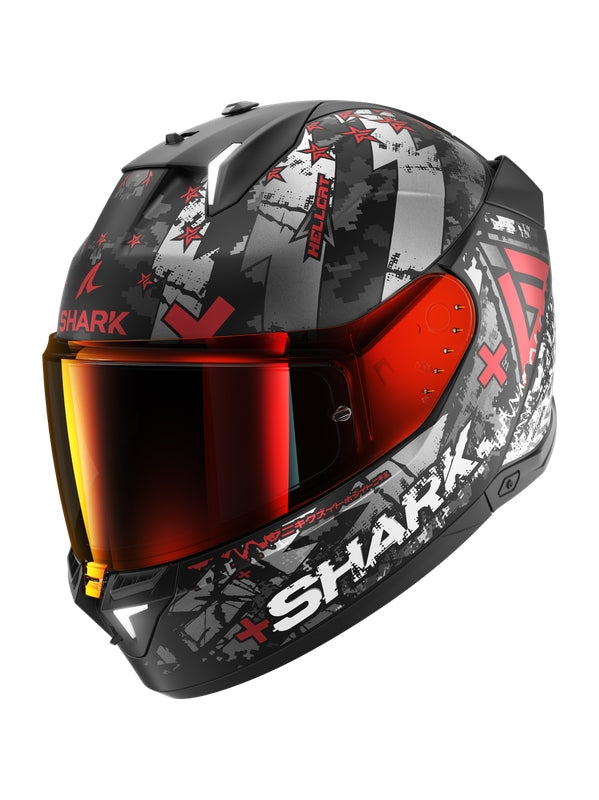 Shark - SKWAL i3 Black Chrom Red - SECURTEX MOTOR SL (t/a MaximoMoto)