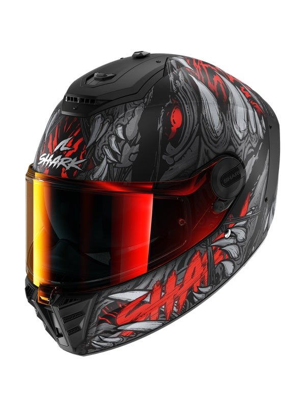 SHARK SPARTAN RS SHAYTAN Full Face Helmet Matt Black Anthracite Red