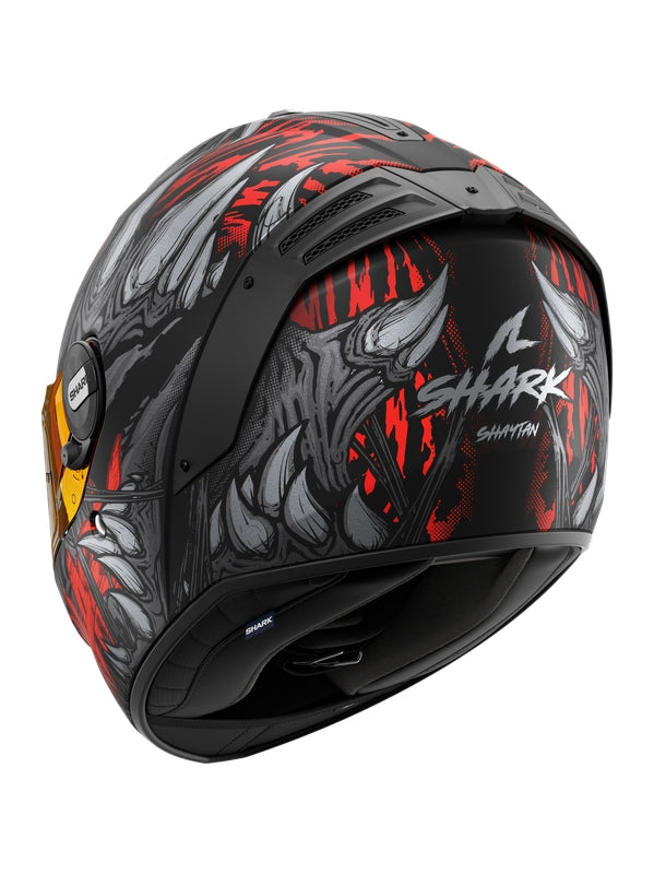 SHARK SPARTAN RS SHAYTAN Full Face Helmet Matt Black Anthracite Red