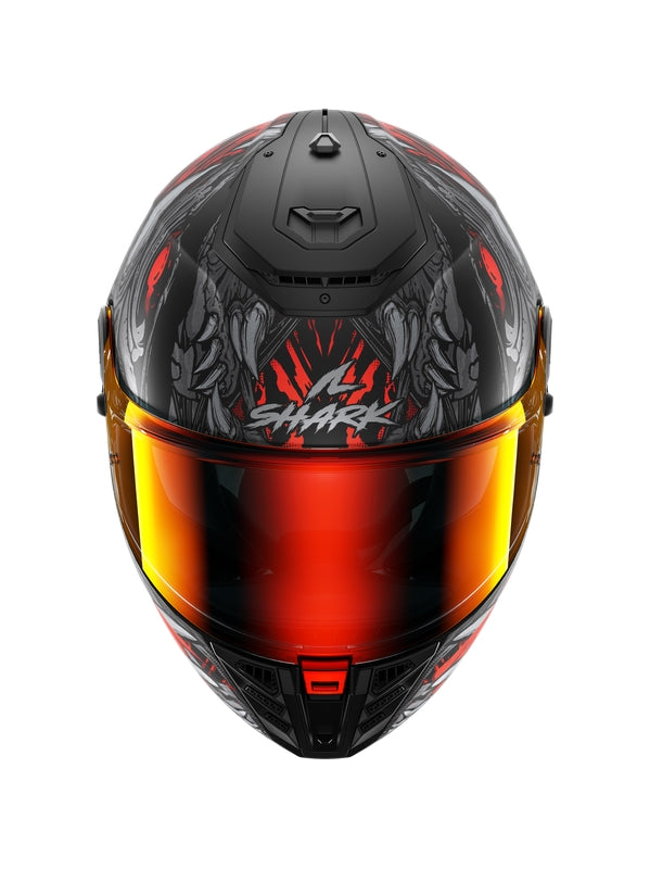 SHARK SPARTAN RS SHAYTAN Full Face Helmet Matt Black Anthracite Red