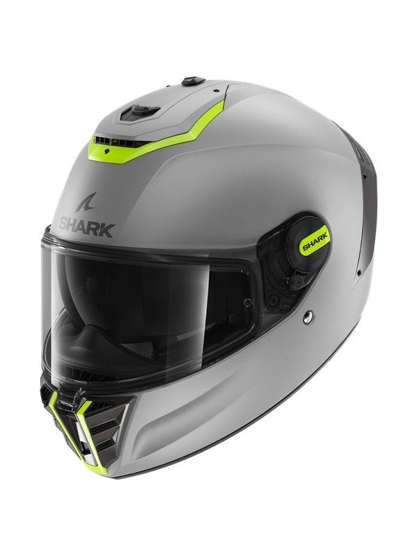 shark spartan rs blank full face motorcycle helmet mat silver yellow