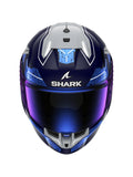 SHARK SKWAL i3 full face helmet blue chrome silver