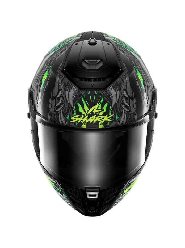 SHARK SPARTAN RS SHAYTAN FULL FACE HELMET Black Anthracite Green