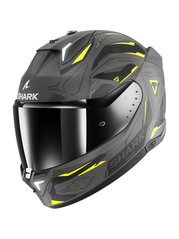 SHARK SKWAL i3 LINIK Mat Full Face Helmet Anthracite Yellow Black