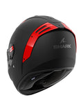 SHARK SPARTAN RS BLANK MAT SP RACING HELMET BLACK ORANGE BLACK