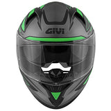 GIVI FULL HELMET 506/STOCCARDA.D/FOLLOW TITANIUM-MT/GREEN - SECURTEX MOTOR SL (t/a MaximoMoto)