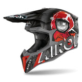 AIROH - ALIEN RED MATT WRAAP HELMETS - SECURTEX MOTOR SL (t/a MaximoMoto)