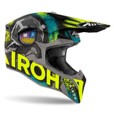 AIROH - WRAAP ALIEN YELLOW MATT HELMETS - SECURTEX MOTOR SL (t/a MaximoMoto)